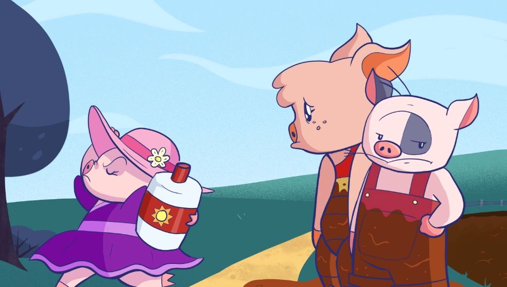 Illustration from Priscilla the Pig.
